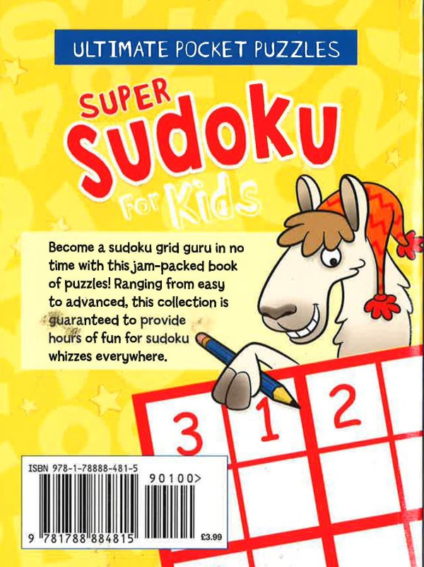 ULTIMATE POCKET PUZZLES: SUPER SUDOKU FOR KIDS Discount