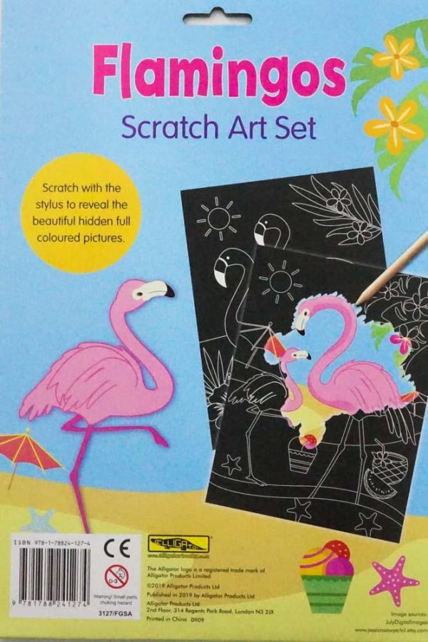 Flamingo Scratch Art Set For Discount