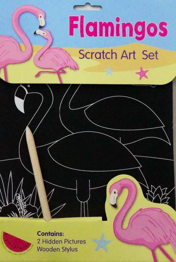 Flamingo Scratch Art Set For Discount