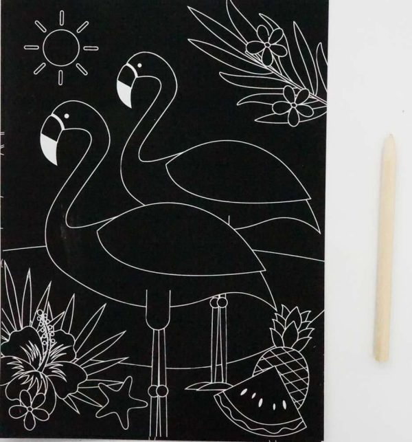 Flamingo Scratch Art Set For Discount